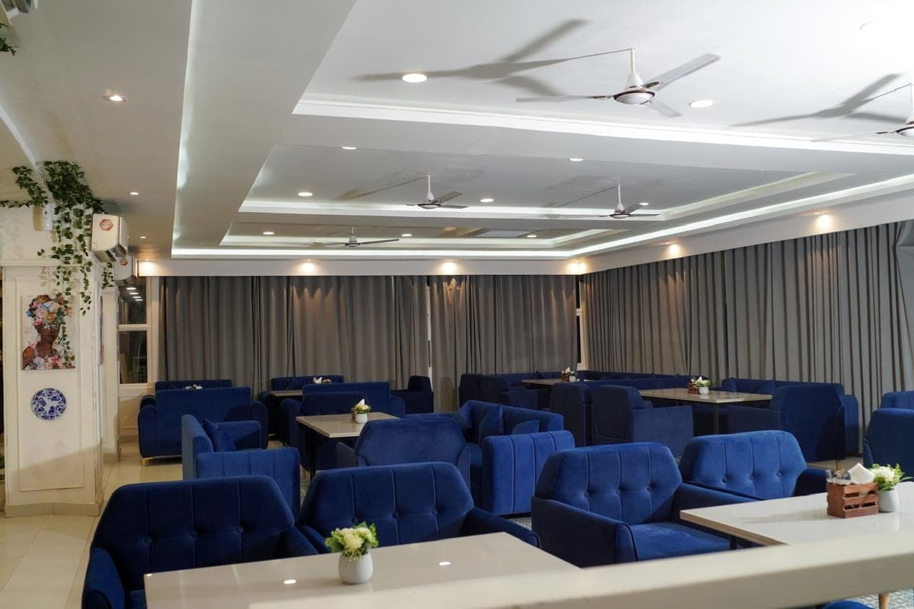 The restaurant lounge at a property running ZimmerStack